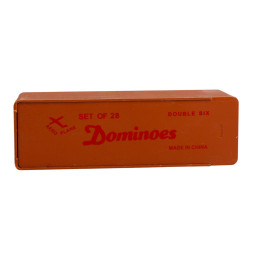 Double Six Dominoes, Set Of 28 Dominoes 1cm Thickness